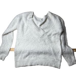 A New Day Women’s XL Pullover Sweater V-Neck Soft Comfy Fluffy Stretchy Relaxed